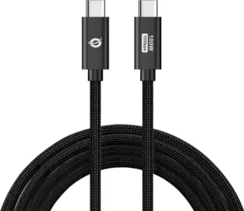 Kabllo USB C Conceptronic, USB-C në USB-C, 1.2m, 10Gbps, 5A, e zezë