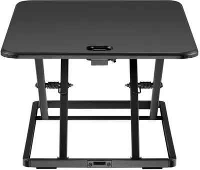 Tavolinë ngritëse Techly Desk Converter, ultra e hollë, lartësi e rregullueshme, e zezë - 2