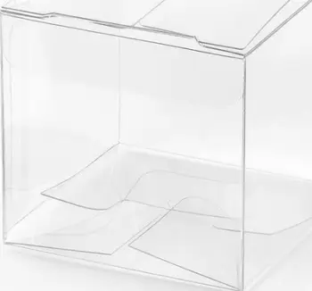 Kuti katrore transparente, 5x5x5 cm, set 10 copë, transparente