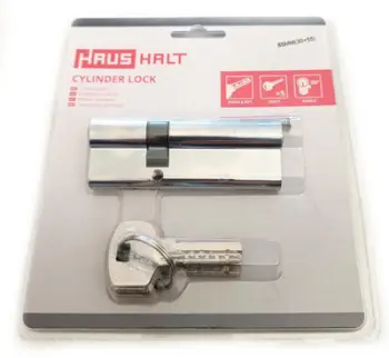 Cilindër bravë Haushalt Cylinder Lock 85mm 30x55, krom, me 5 çelësa