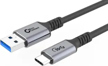 Kabllo USB Microconnect USB3.2AC1, USB C në USB A, 10Gbps, 1m, e zezë