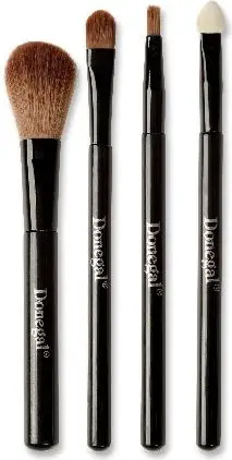 Set furçash grimi Donegal 4023, 4 copë, qime sintetike