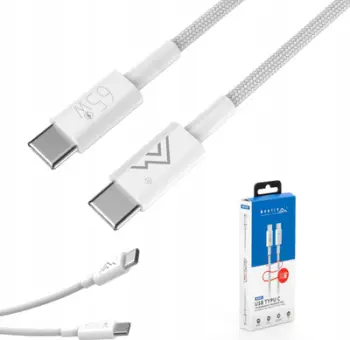 Kabllo USB C Montis MT127, 1m, 65W, e bardhë