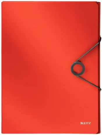 Kuti klasifikimi LEITZ Solid 4568, A4, 30mm, gri me të kuqe