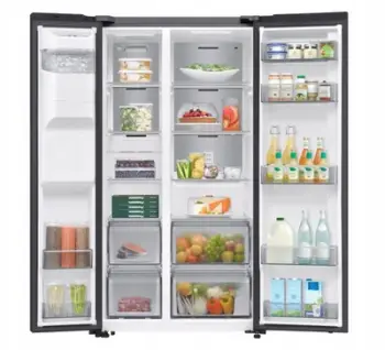 Frigorifer side by side Samsung RS70F64KEBEO, 635L, ekran dixhital, i zi