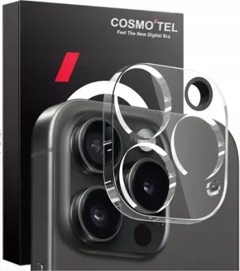 Mbrojtës xhami CosmoTel për kamerë telefoni, mbulesë modul kamere, transparent