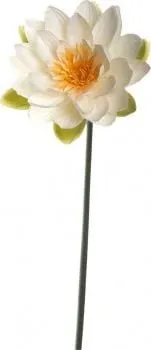 Lule artificiale Leonardo Fiore Water Lily 75 cm, plastike, shumëngjyrëshe - 1