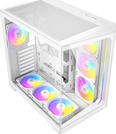 Kuti kompjuteri Antec C5, MIDI Tower, xham i temperuar, e bardhë - 3