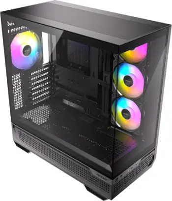 Kuti kompjuteri Antec C7 ARGB, MIDI Tower, panoramike 270°, e zezë