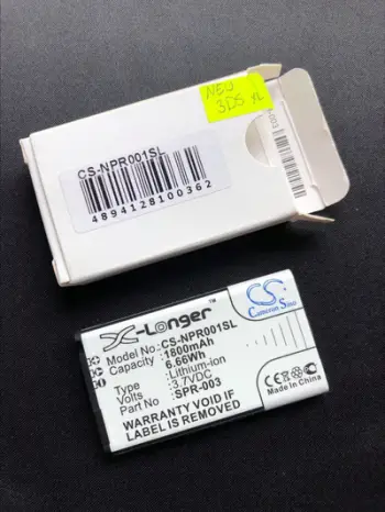 Bateri për konzolë Nintendo CTR 003 CTR A AB, për 3DS 2DS XL Switch Pro Controller, e zezë