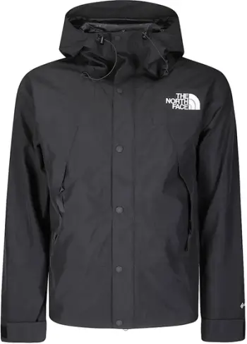 Xhaketë The North Face Gore-Tex Mountain, e papërshkueshme nga uji, me kapuç të rregullueshëm, e zezë