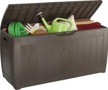 Kuti kopshti Curver Hollywood, 270L, plastike, kafe