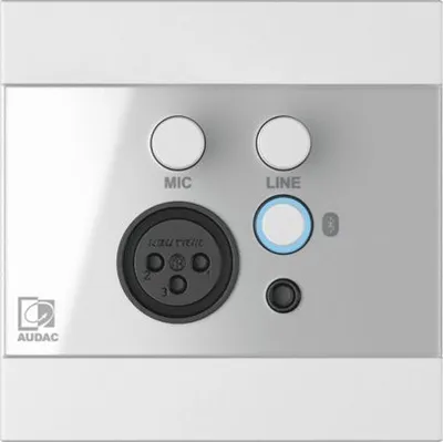 Panel muri audio Audac WP225, Mic Line Bluetooth, për ARES5A, i bardhë - 1