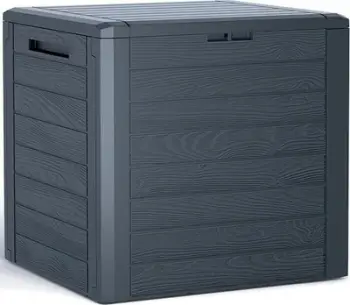 Kuti kopshti Prosperplast WoodeBox, 140L, plastike, antracit
