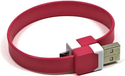Kabllo USB Logo USB-A - microUSB, 0.25m, rozë - 1