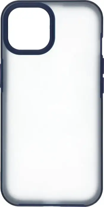 Mbulesë telefoni Blueo Ape për iPhone 15, gjysmë transparente, blu
