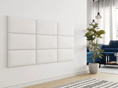 Panel muri me tapiceri Pag 60x30 (60 x 4 x 30), Bardhë - 2