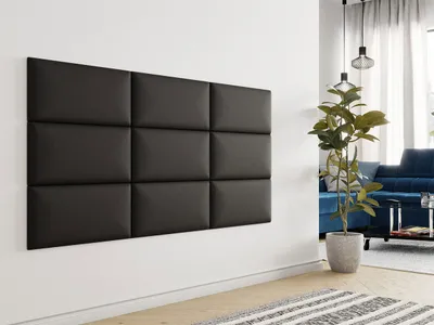Panel muri me tapiceri Pag 60x30 (60 x 4 x 30), Zezë - 2