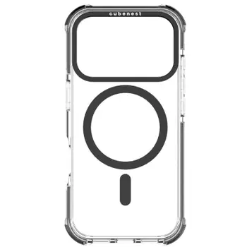Mbulesë telefoni Cubenest MagPro Strong Guard për iPhone 17 Pro, MagSafe, rezistente ndaj goditjeve, e zezë