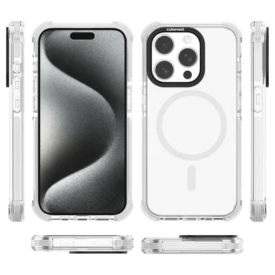 Mbulesë telefoni Cubenest MagPro Strong Guard për iPhone 17 Pro Max, me MagSafe, e bardhë - 1