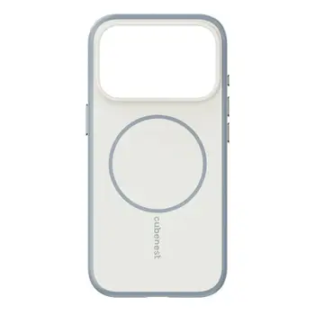 Mbulesë telefoni Cubenest për iPhone 17 Pro, MagSafe, mat, beix