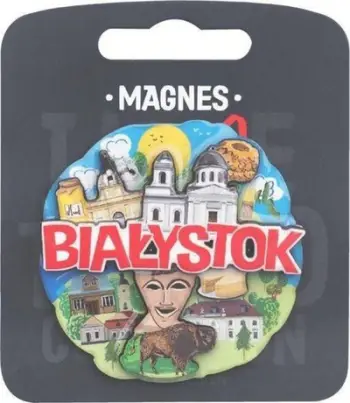 Magnet dekorativ I Love Poland Białystok ILP MAG C POD 07, suvenir frigoriferi, shumëngjyrësh