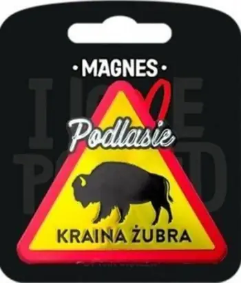 Magnet frigoriferi I Love Poland Podlasie, suvenir dekorativ, shumëngjyrësh