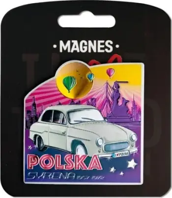 Magnet dekorativ I Love Poland Polska ILP MAG a PL 18, suvenir frigoriferi, shumëngjyrësh