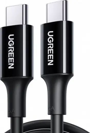 Kabllo USB Ugreen US300, USB-C në USB-C, 2m, 100W, e zezë