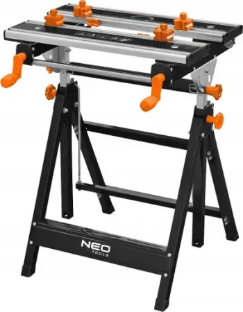 Tavolinë pune Neo Tools 44-700, alumini i rregullueshëm, 60 x 58 x 77-107cm