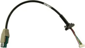 Kabllo USB No Name Vc80, 22 cm, për tastierë, aksesor për kabinet rack, e zezë