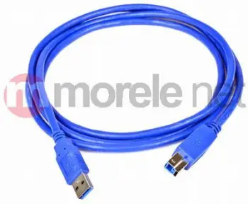 Kabllo USB Qoltec USB A në USB B, 2m, USB 3.2 Gen 1, i kaltër