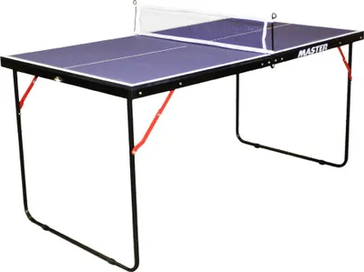 Tavolinë pingpong Master Mini Table Fun, 137x76x67 cm, palosëse, blu - 1
