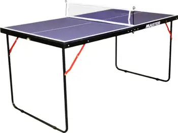 Tavolinë pingpong Master Mini Table Fun, 137x76x67 cm, palosëse, blu