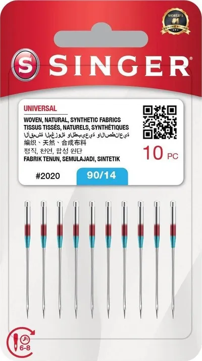 Set gjilpëra makine qepëse Singer 2020 Universal, 10 copë - 1