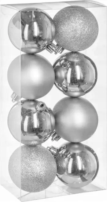 Set globash dekorativë Atmosphera, 7 cm, 8 copë, shumëngjyrëshe