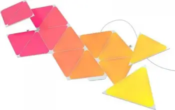 Panel ndriçimi dekorativ Nanoleaf Shapes Triangles Smarter Kit, 15 panele, RGB, i bardhë