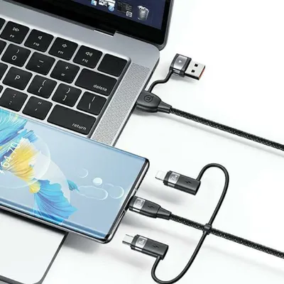 Kabllo USB Usams 6in1, 1.2m, USB 3.2 Gen 1, 100W - 4
