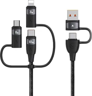 Kabllo USB Usams 6in1, 1.2m, USB 3.2 Gen 1, 100W