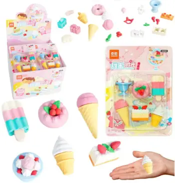 Set goma fshirëse Lean School Sweets, 6 copë, shumëngjyrëshe