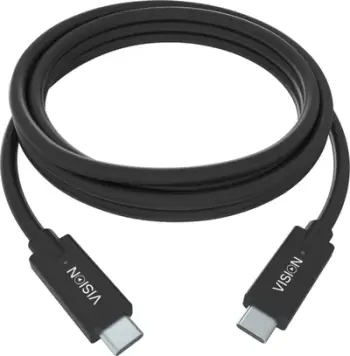 Kabllo USB C Vision Professional, USB C në USB C, i zi