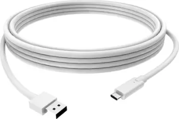 Kabllo USB Vision, USB A në USB C, USB 3.0, 1m, e bardhë