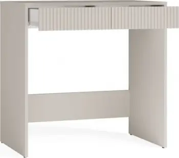 Tavolinë pune Idzczak Meble Marina 2S Slim, me 2 sirtarë, laminat, ngjyrë cashmere
