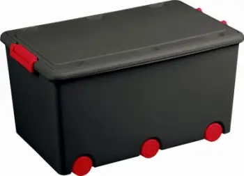 Kuti lodrash Tega Baby Large Toy Container, 60L, me rrota, shumëngjyrëshe