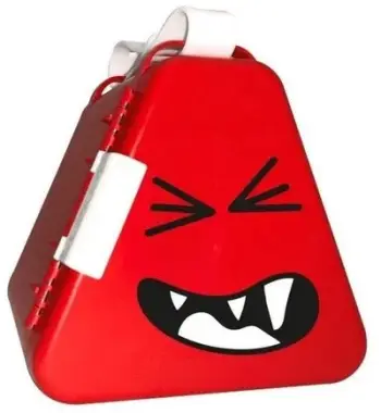 Kuti lodrash Trunki TeeBee, tabaka loje portative, plastike, e kuqe