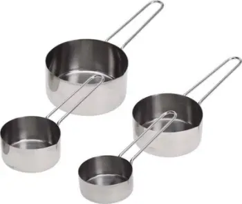 Set gotash matëse kuzhine pa markë, 4 copa, çelik inox, argjend