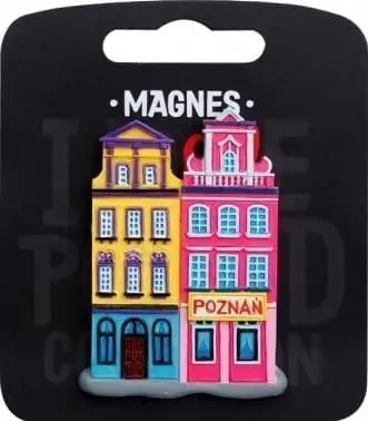 Magnet frigoriferi I Love Poland Poznan ILP MAG E POZ 17, suvenir dekorativ, shumëngjyrësh