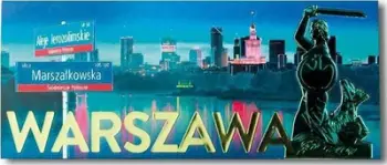 Magnet frigoriferi I Love Poland Warsaw ILP MAG C WAR 06, suvenir dekorativ