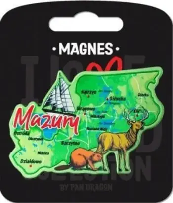 Magnet frigoriferi ILovePoland Mazury ILP-MAG-a-MAZ-10, shumëngjyrësh