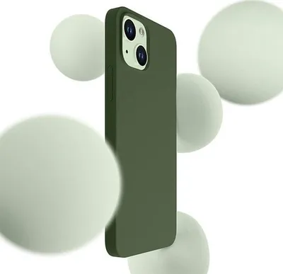 Kuti mbrojtëse 3MK Hardy Case për iPhone 15 Plus 14 Plus, MagSafe, silikoni, jeshile - 2